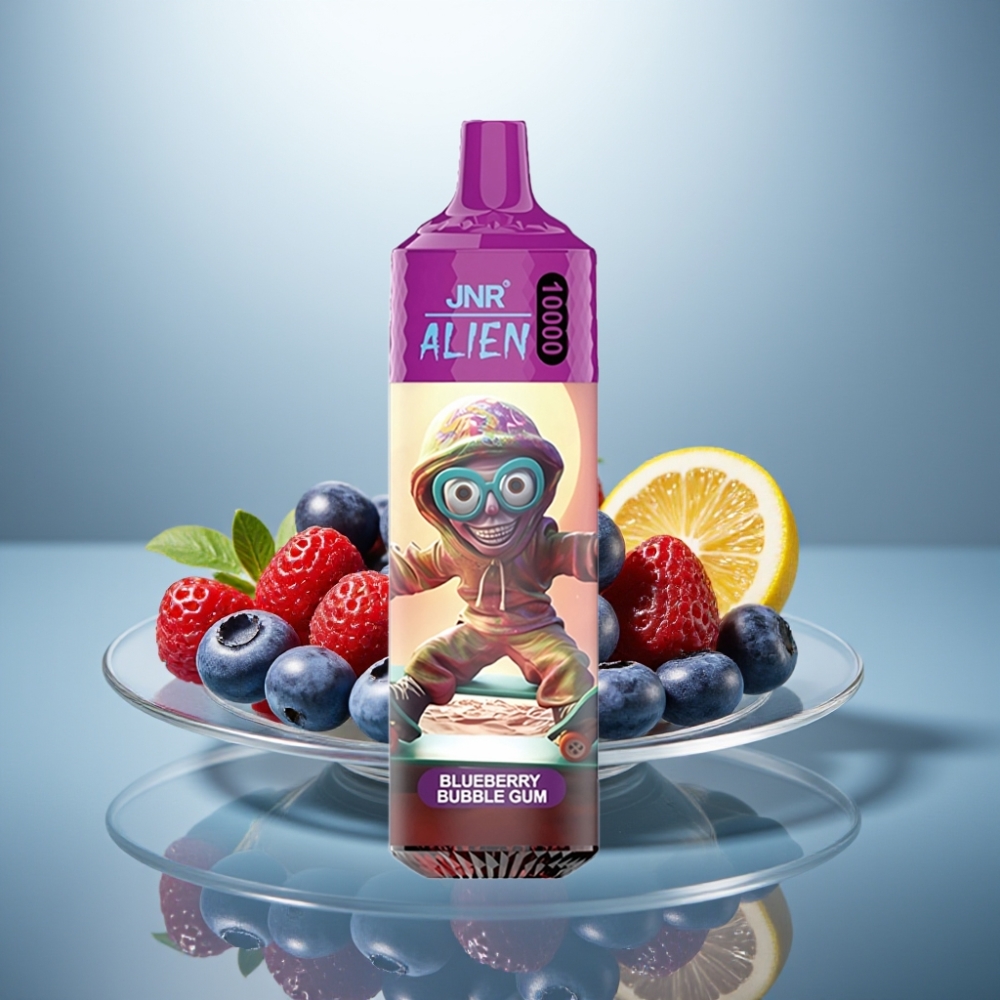 JNR Alien 10000 Puffs Blueberry Bubble Gum 850mAh 20ml Type-C RGB