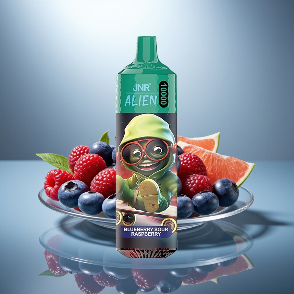 JNR Alien 10000 Puffs Blueberry Sour Raspberry 850mAh 20ml Type-C RGB