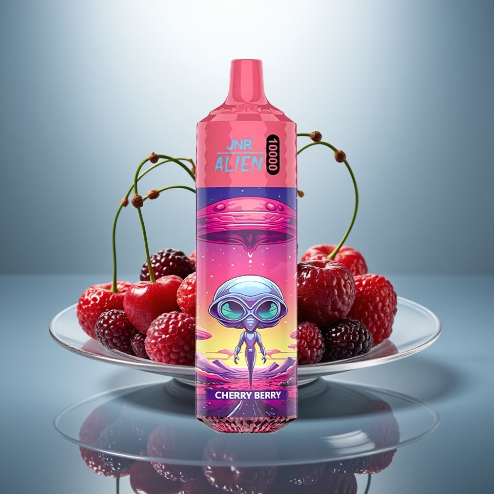 JNR Alien 10000 Puffs Cherry Berry 850mAh 20ml Type-C RGB