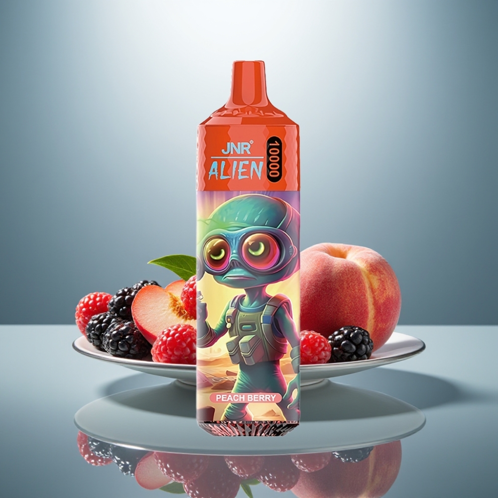 JNR Alien 10000 Puffs Peach Berry 850mAh 20ml Type-C RGB