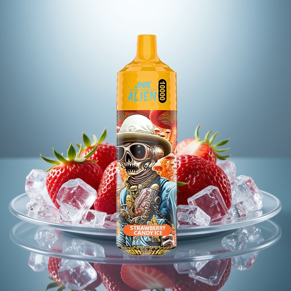 JNR Alien 10000 Puffs Strawberry Candy Ice 850mAh 20ml Type-C RGB