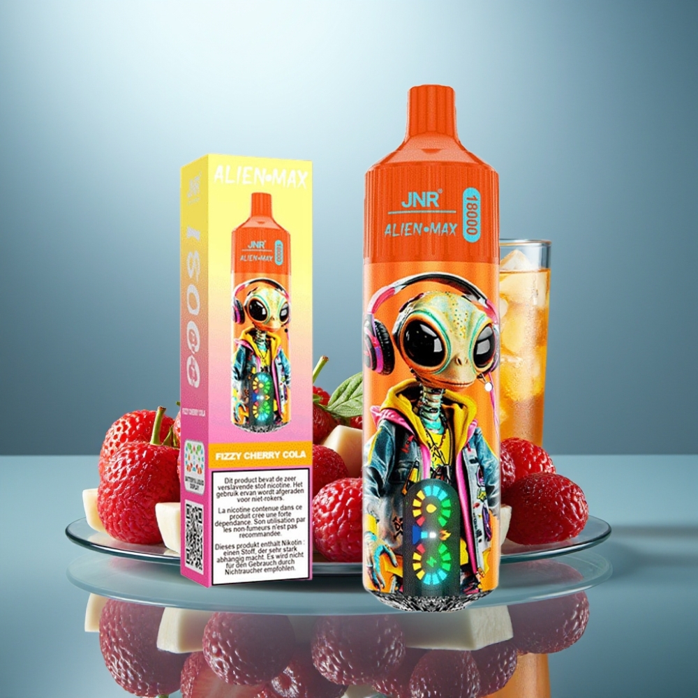 JNR Alien Max 18000 Puffs Fizzy Cherry Cola 28ml 850mAh Type-C