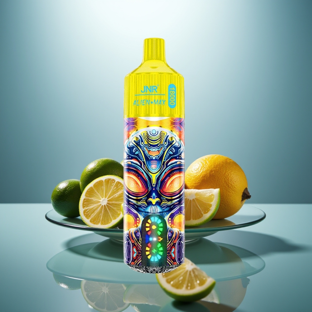 JNR Alien Max 18000 Puffs Lemon & Lime Smart LED Dual Mesh 850mAh 28ml