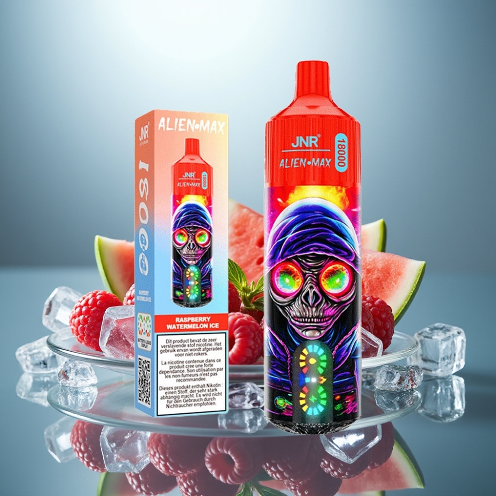 JNR Alien Max 18000 Puffs Raspberry Watermelon Ice 28ml 850mAh Type-C