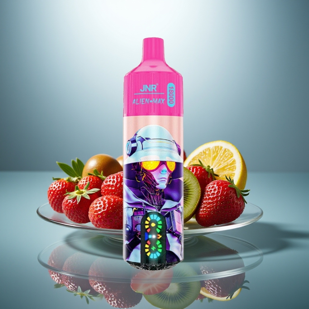 JNR Alien Max 18000 Puffs Strawberry Kiwi 28ml Dual Mesh 850mAh Type-C