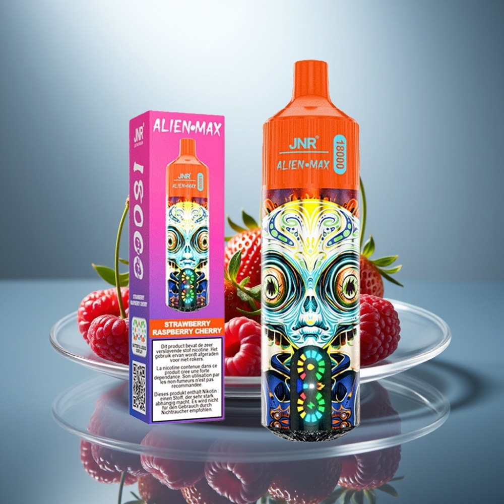 JNR Alien Max 18000 Puffs Strawberry Raspberry Cherry 28ml 850mAh Type-C