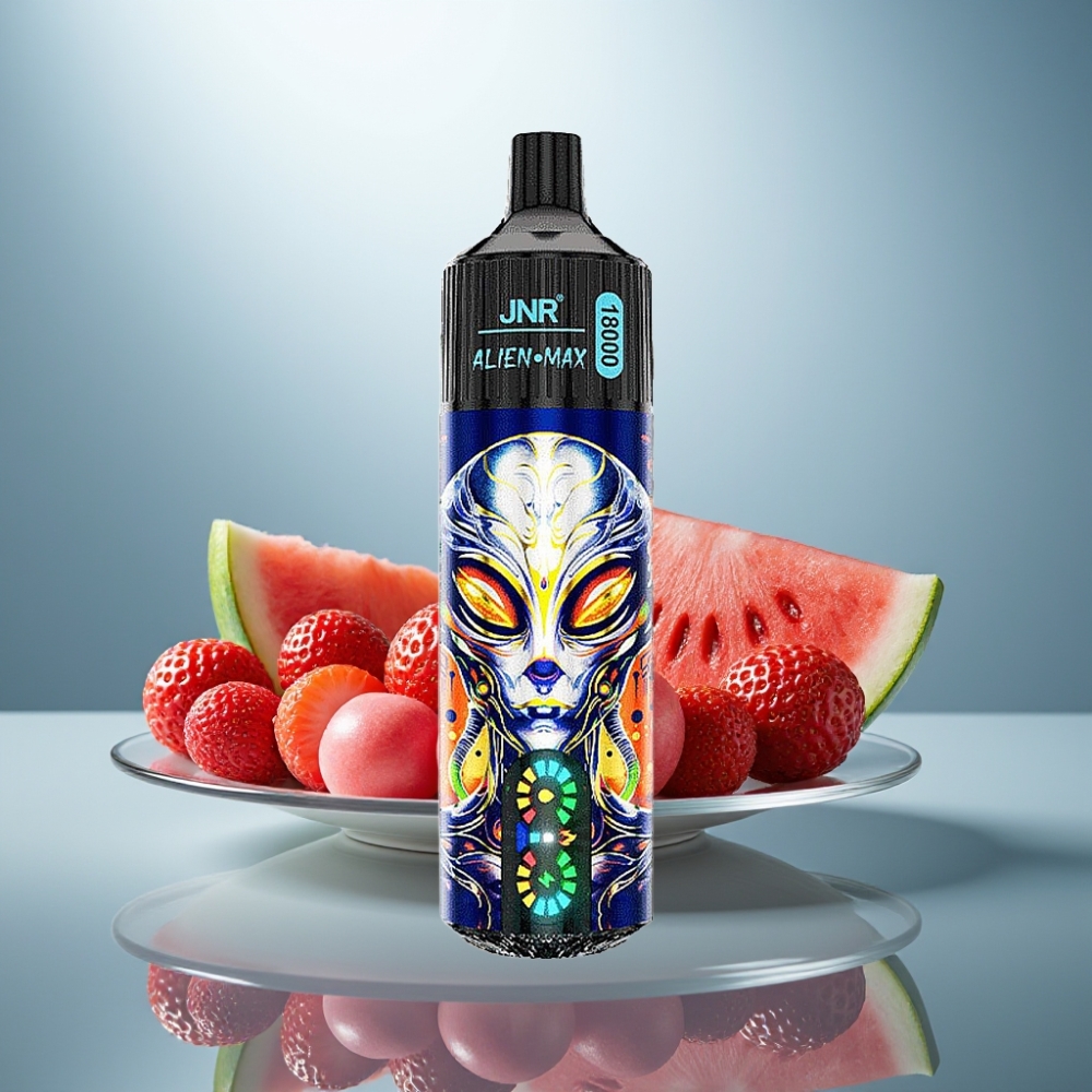 JNR Alien Max 18000 Puffs Strawberry Watermelon Bubblegum 28ml 850mAh Type-C