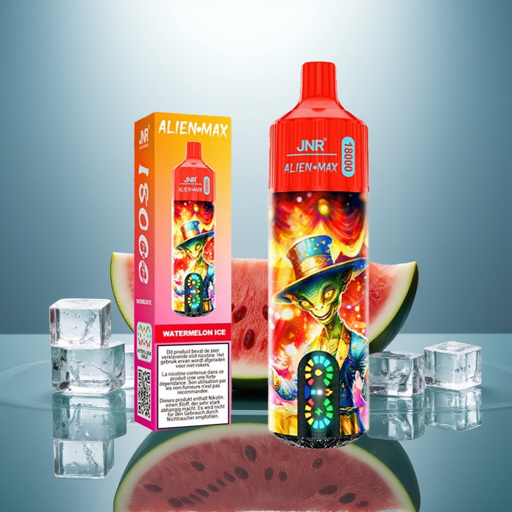 JNR Alien Max 18000 Puffs Watermelon Ice Smart LED Dual Mesh 28ml Type-C