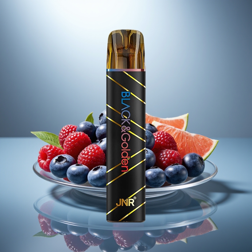 JNR Black&Golden 800 Puffs 2ml 550mAh Blueberry Sour Raspberry