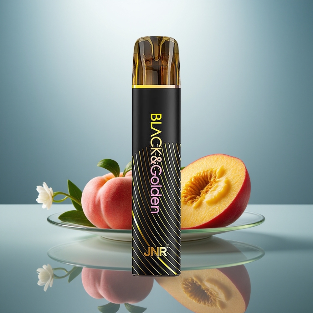 JNR Black&Golden 800 Puffs 550mAh 2ml Peach Mango