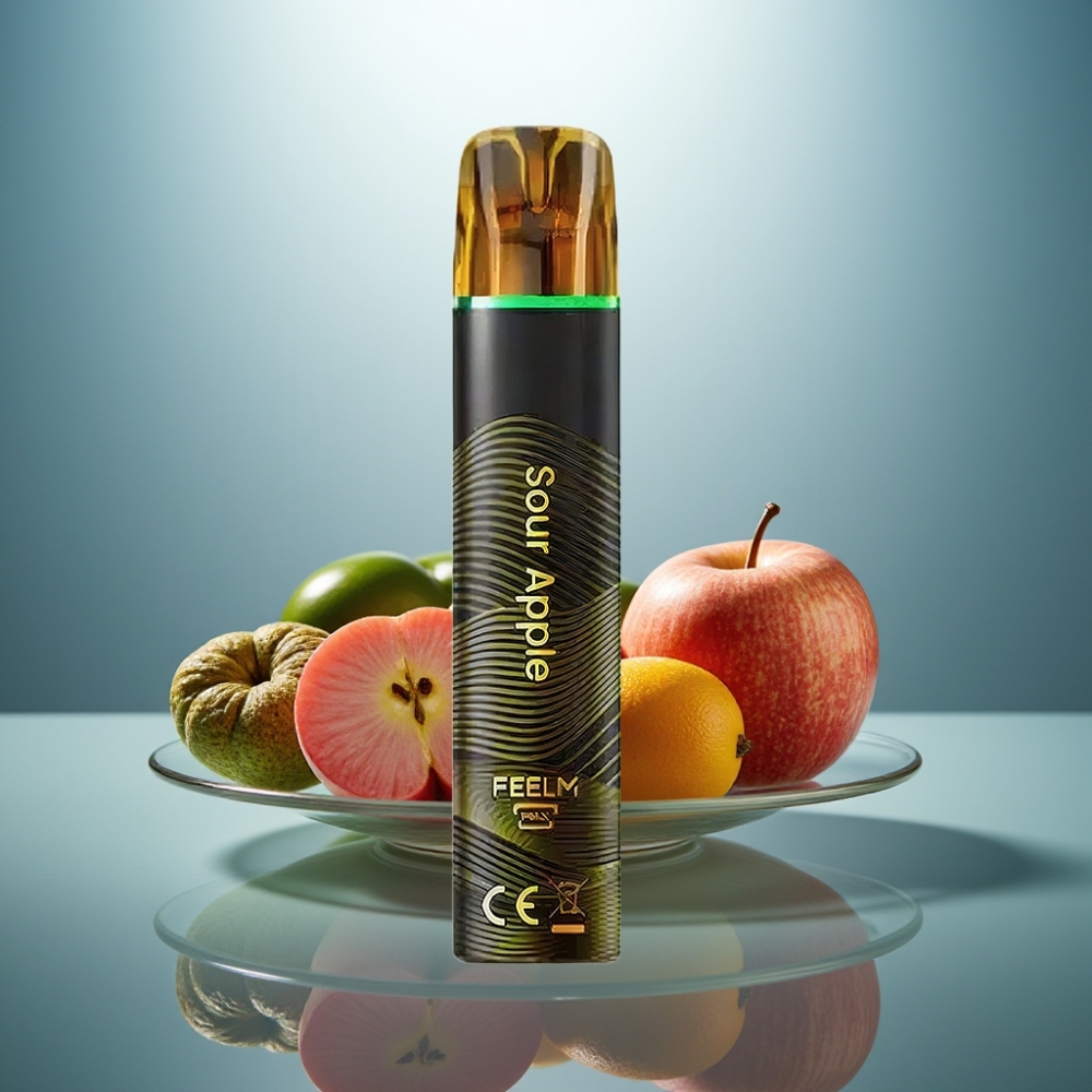 JNR Black&Golden 800 Puffs 550mAh 2ml Sour Apple