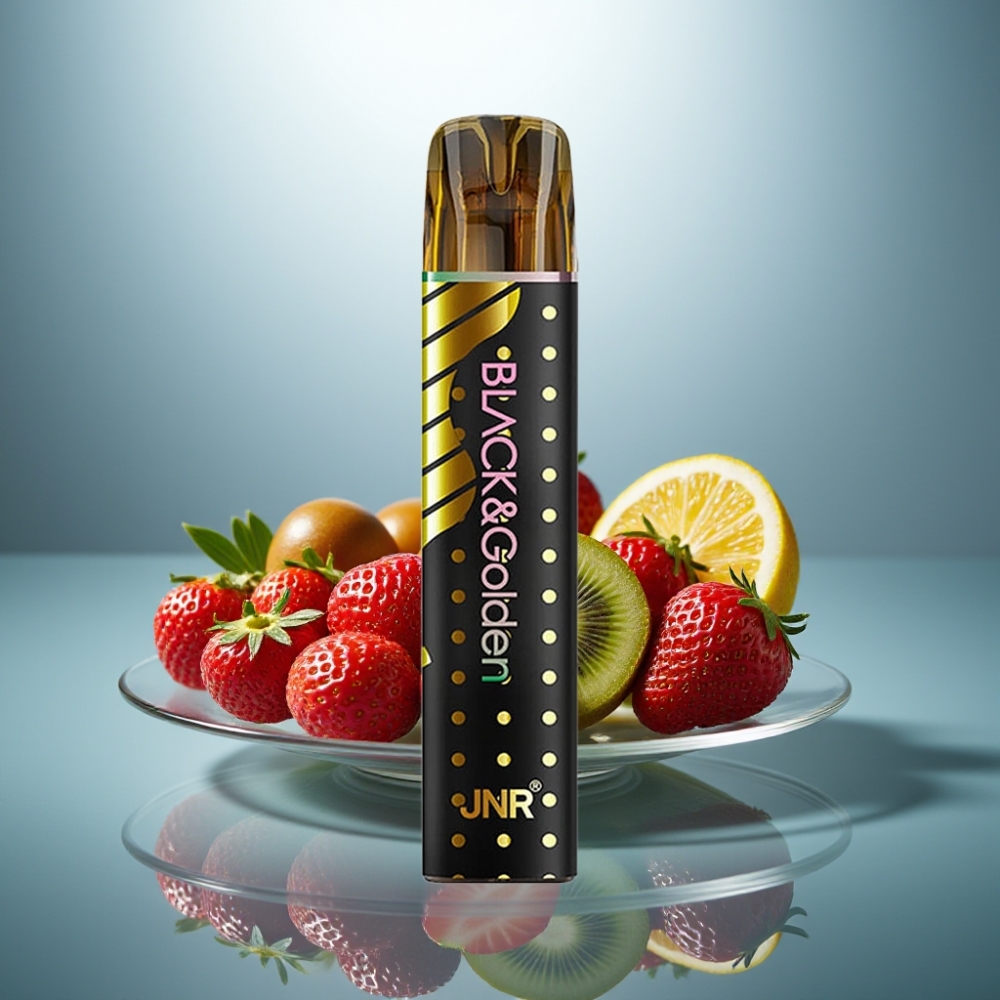 JNR Black&Golden 800 Puffs 550mAh 2ml Strawberry Kiwi