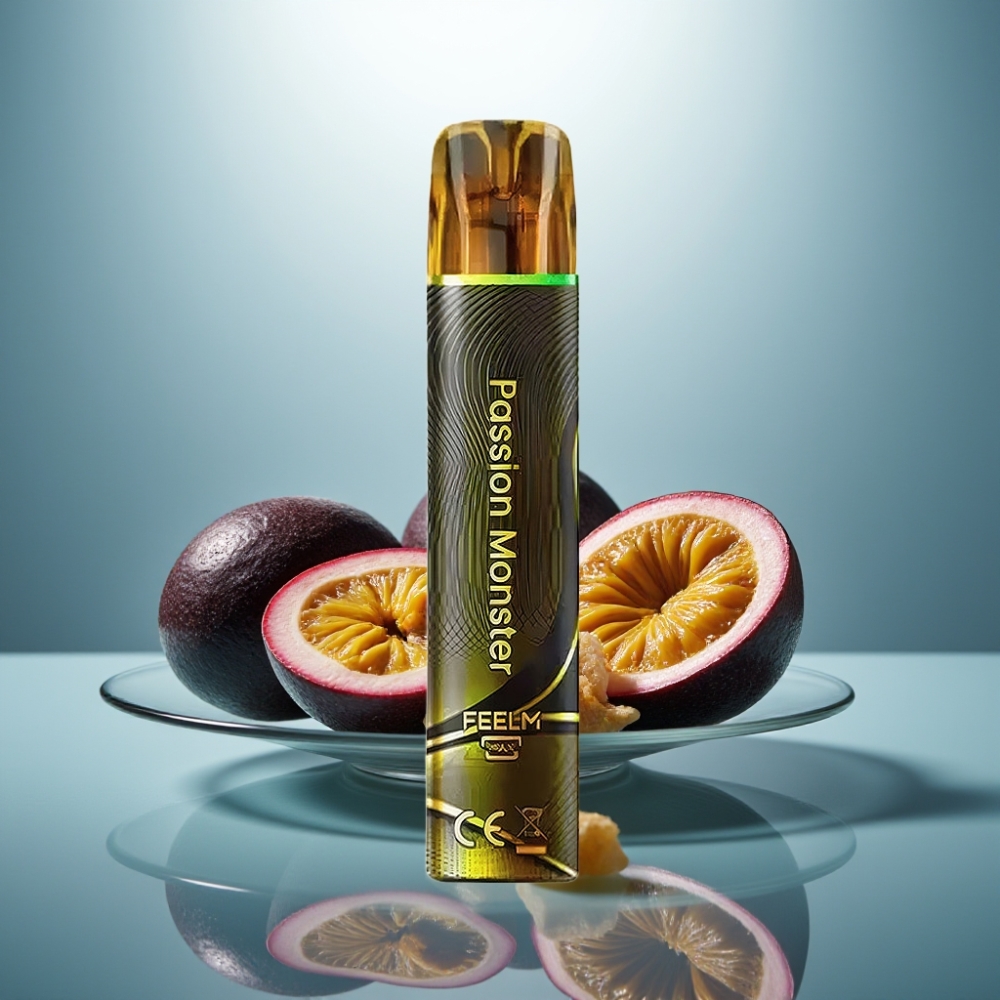 JNR Black&Golden 800 Puffs 550mAh 2ml TPD 2% Passion Monster