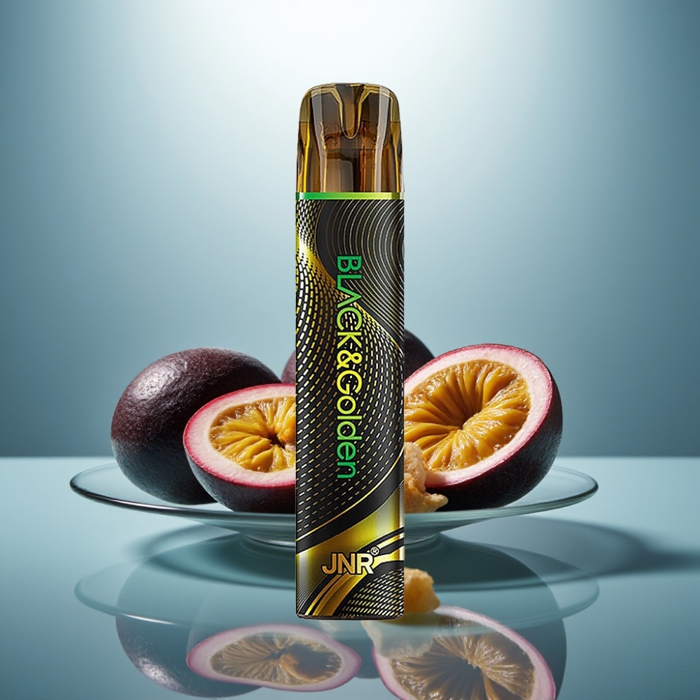 JNR Black&Golden 800 Puffs 550mAh 2ml TPD 2% Passion Monster