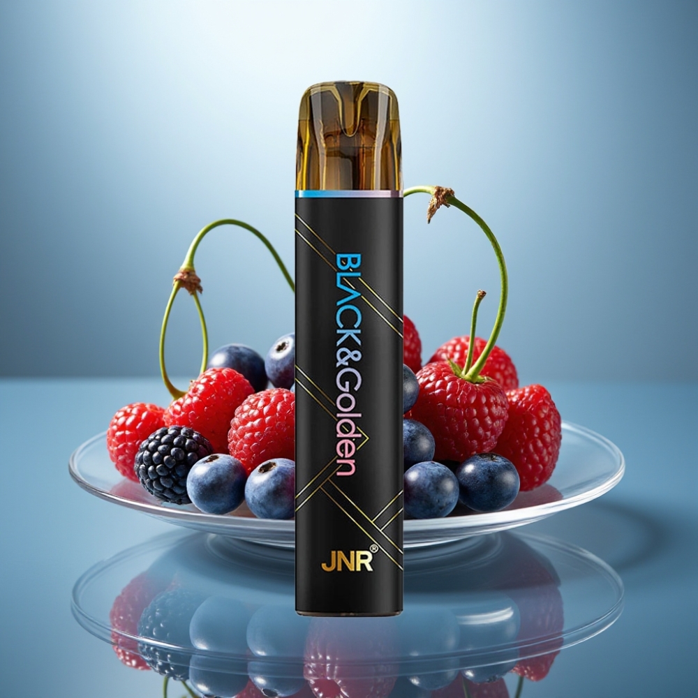 JNR Black&Golden 800 Puffs 550mAh 2ml TPD Blue Razz Cherry
