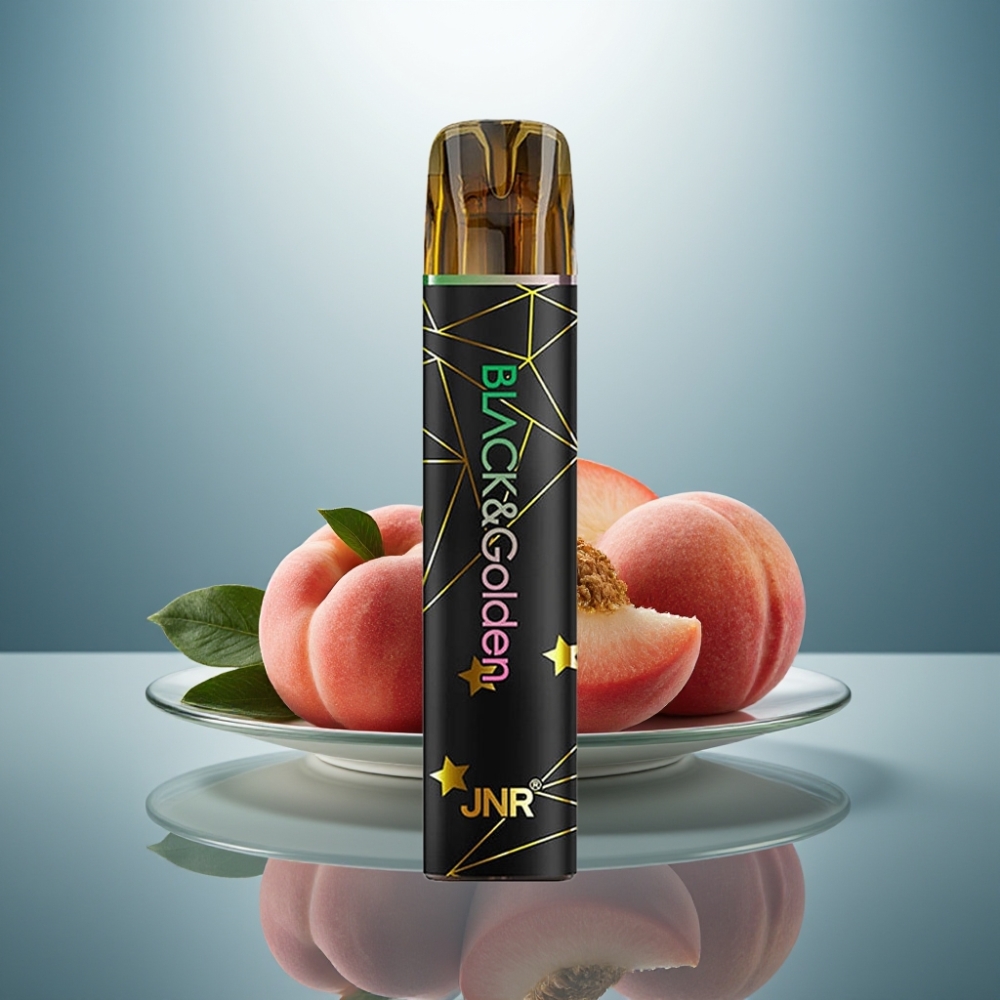 JNR Black&Golden 800 Puffs 550mAh 2ml TPD Fruit Peach