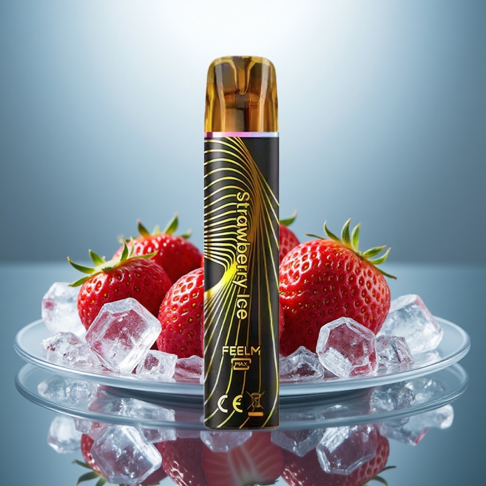 JNR Black&Golden 800 Puffs 550mAh 2ml TPD Strawberry Ice