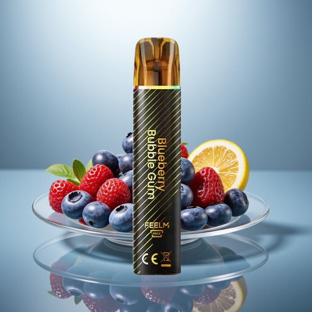 JNR Black&Golden 800 Puffs Disposable Vape Blueberry Bubble Gum 550mAh 2ml 2%