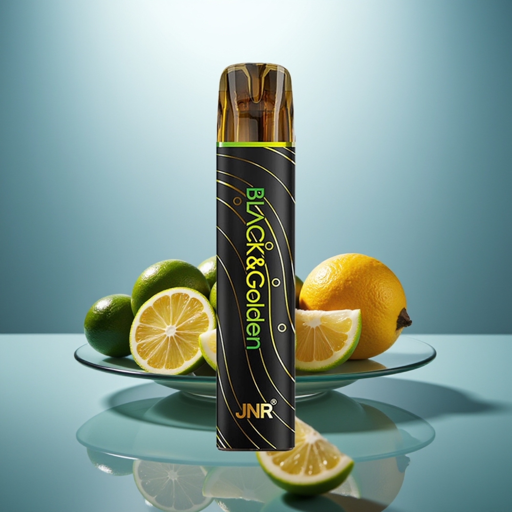 JNR Black&Golden 800 Puffs Disposable Vape Lemon & Lime 550mAh 2ml