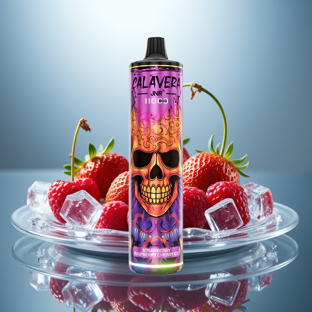 JNR Calavera 11000 Puffs Disposable Vape Strawberry Raspberry Cherry Ice 21ml 850mAh