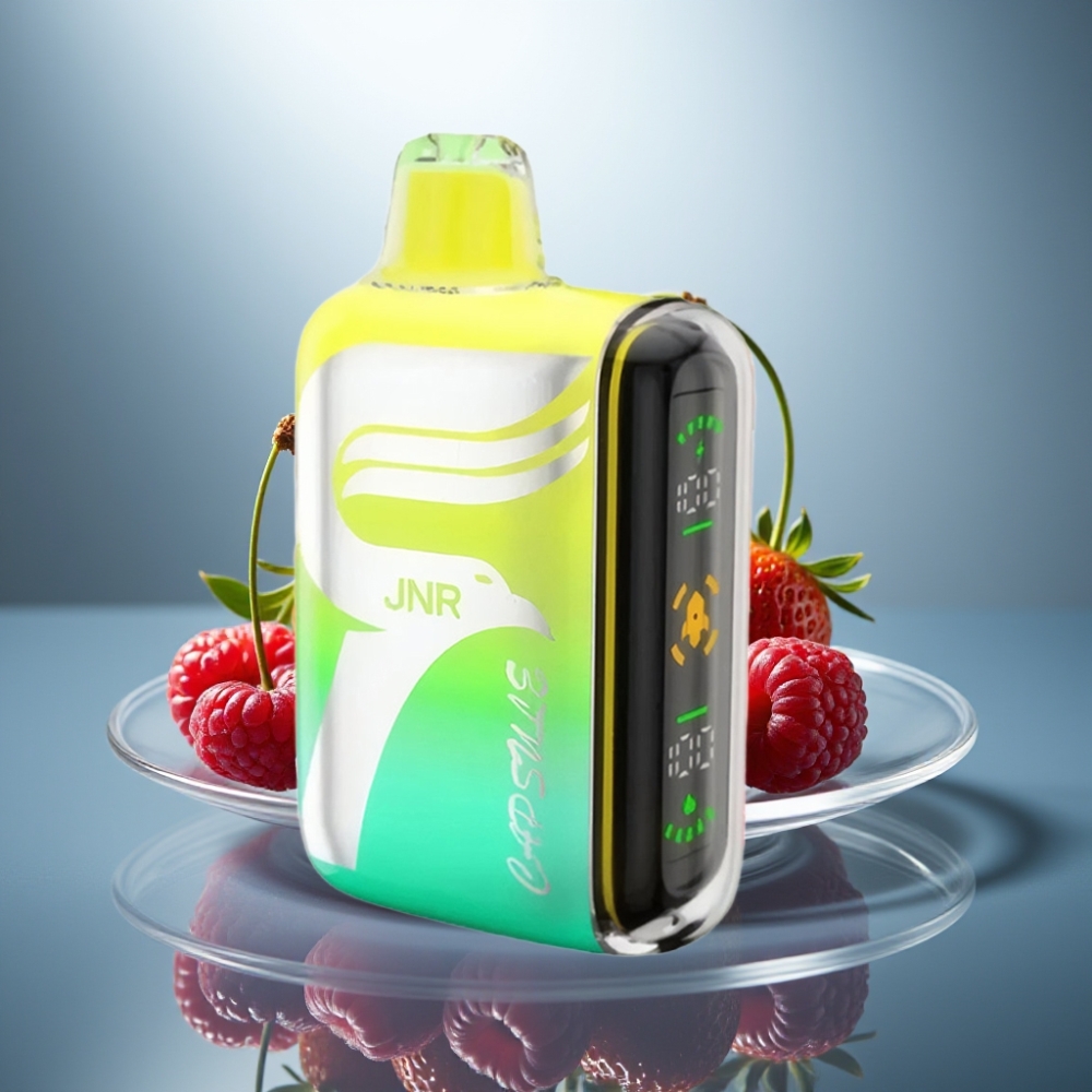 JNR Capsule 15000 Puffs Strawberry Raspberry Cherry 850mAh 20ml Dual Mesh Coil