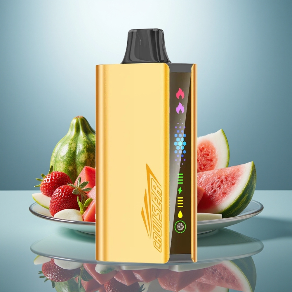 JNR Cruiser 12000 Puffs No-Charge Disposable Vape Strawberry Coconut Watermelon 3500mAh 25ml 1.2ohm