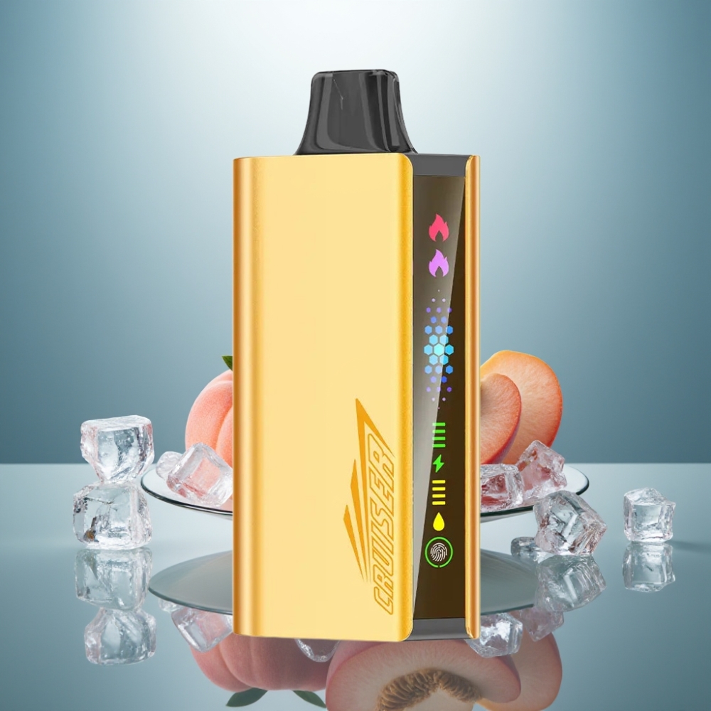 JNR Cruiser 12000 Puffs Peach Ice 25ml 3500mAh Dual Mesh 50mg