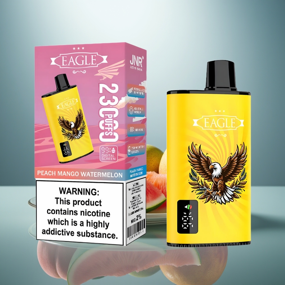 JNR EAGLE Smart 23000 Puffs Disposable Vape Peach Mango Watermelon 25ml 2%