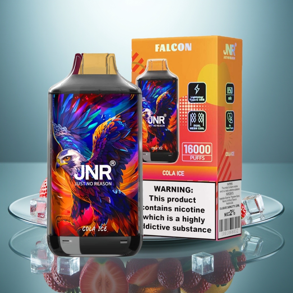 JNR Falcon 16000 Puffs Cola Ice 850mAh 22ml Dual Mesh Coil