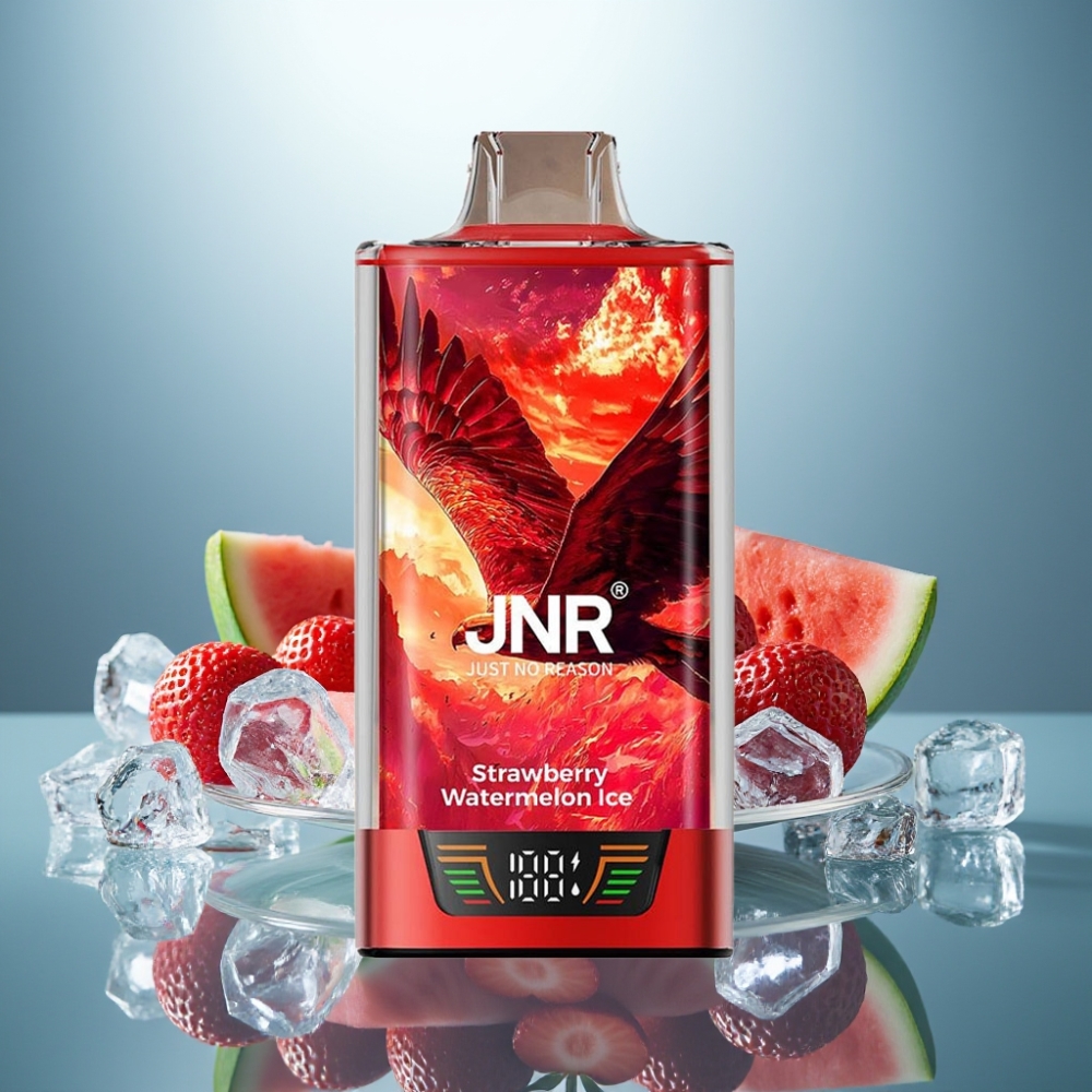 JNR Falcon Pro 28000 30ml 950mAh 5% Smart Display Dual Mesh Strawberry Watermelon Ice
