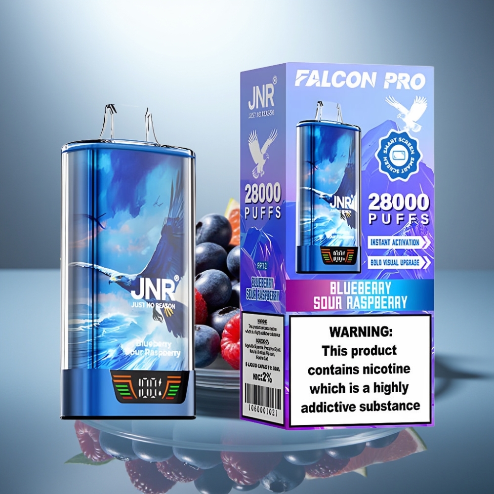 JNR Falcon Pro 28000 Disposable Vape Blueberry Sour Raspberry 30mL 5% USB-C