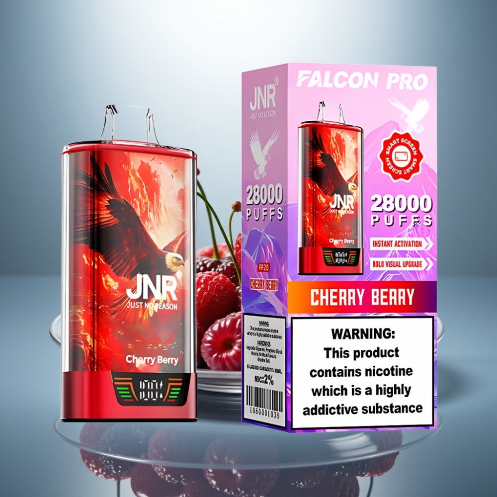 JNR Falcon Pro 28000 Disposable Vape Cherry Berry 30ml 950mAh 5%
