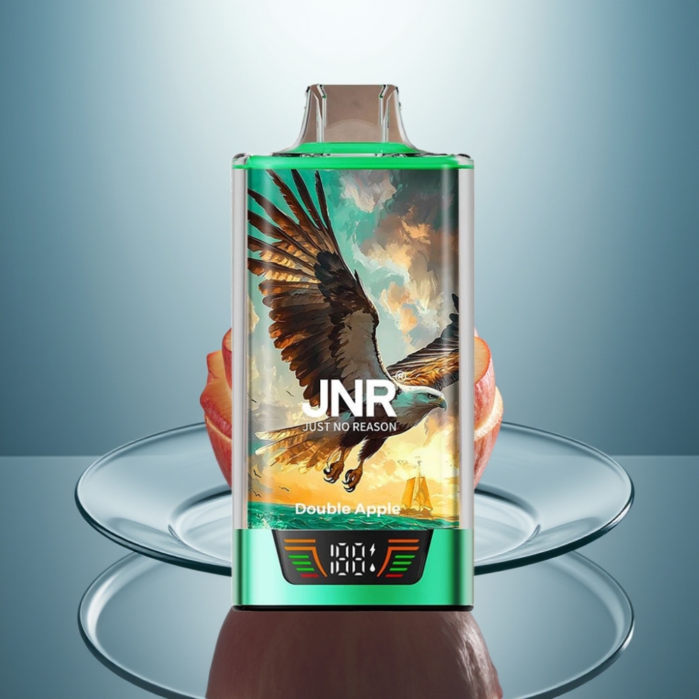 JNR Falcon Pro 28000 Disposable Vape Double Apple 30ml 5% Nicotine Smart Display