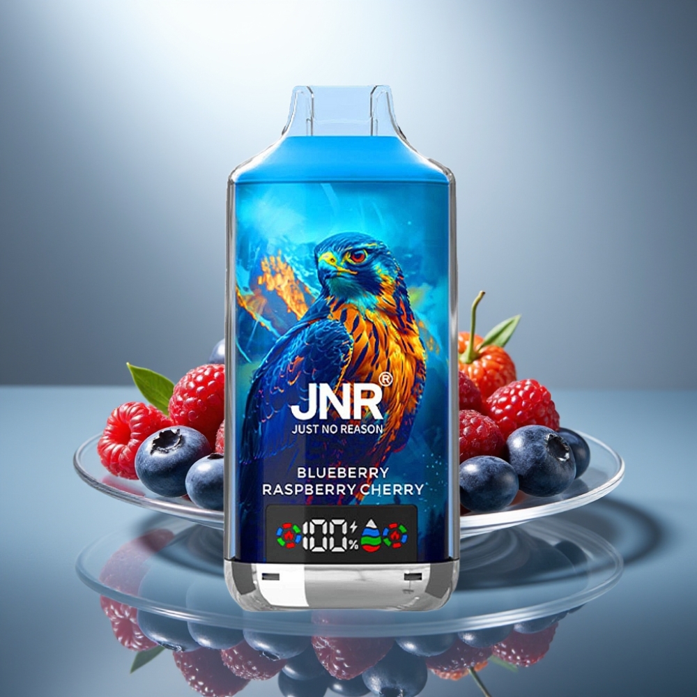 JNR Falcon X 18000 Puffs Blueberry Raspberry Cherry 24ml Dual Mesh Coil Type-C