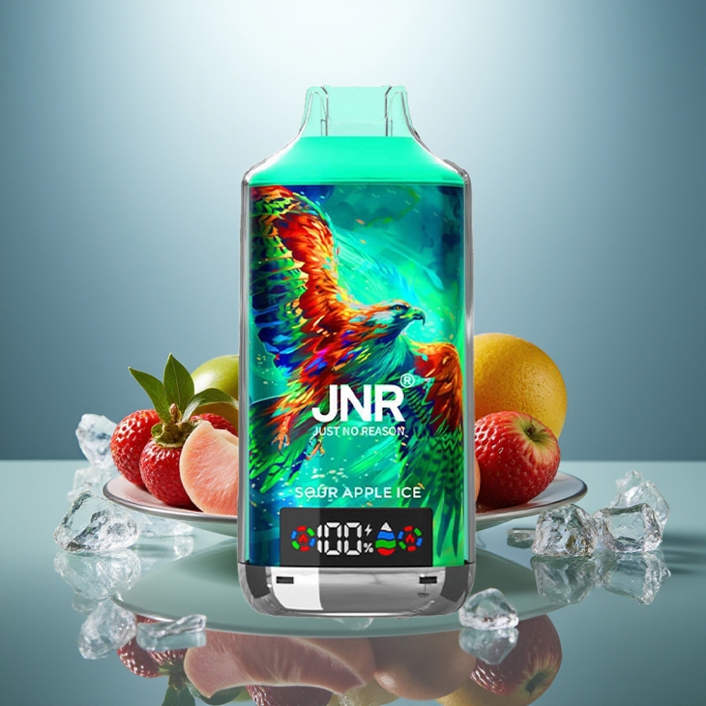 JNR Falcon X 18000 Puffs Sour Apple Ice 24ml 750mAh Dual Mesh