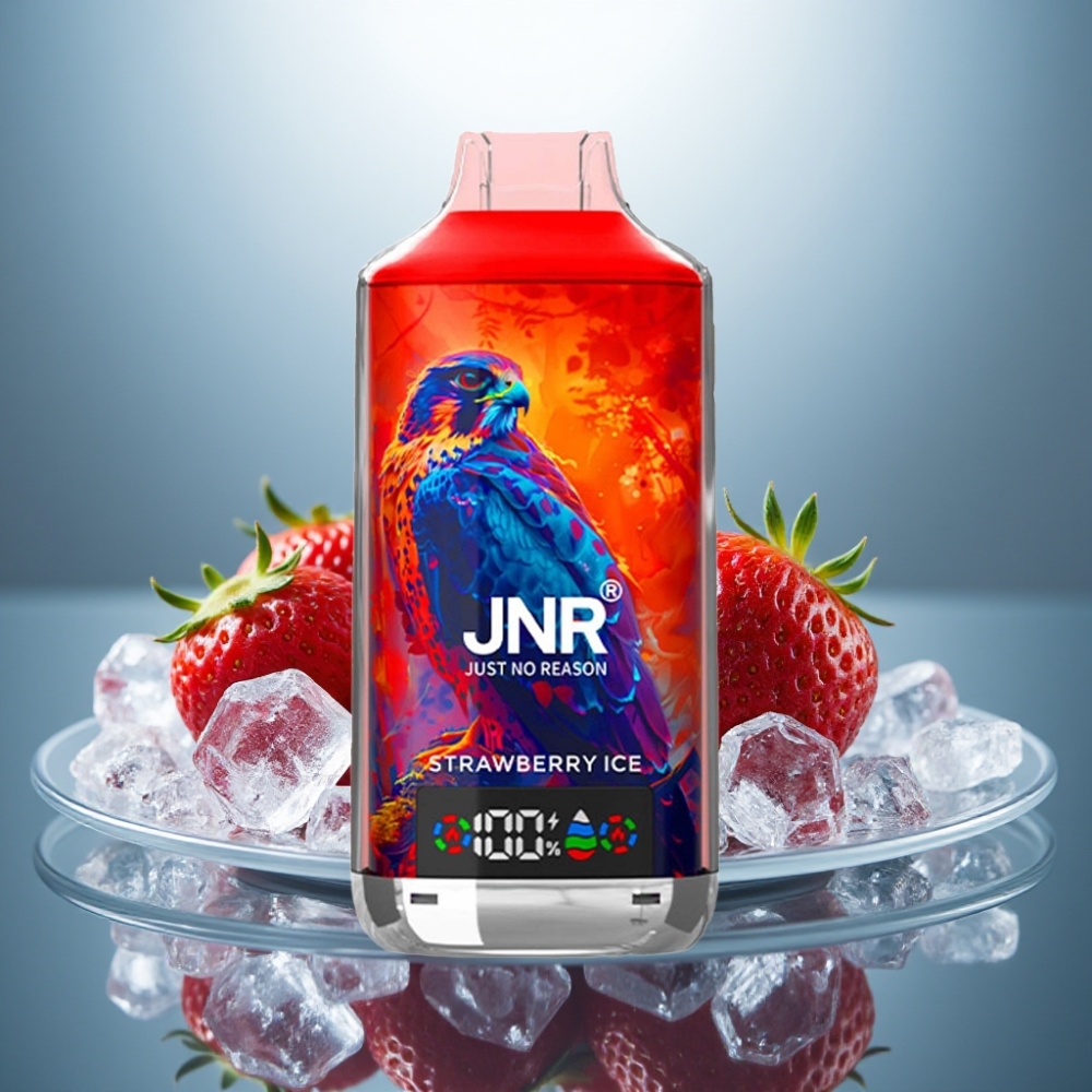 JNR Falcon X 18000 Puffs Strawberry Ice 24ml Dual Mesh Coil Type-C