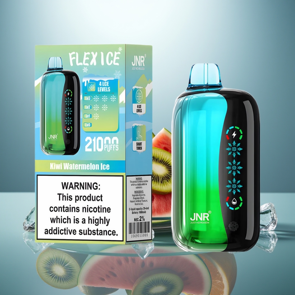 JNR Flex Ice 21000 Puffs 26ml Kiwi Watermelon Ice Adjustable Airflow Type-C