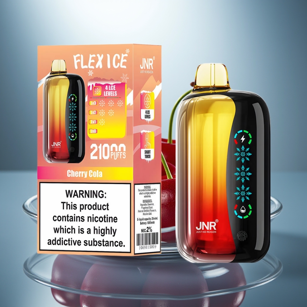 JNR Flex Ice 21000 Puffs Cherry Cola 26ml 1000mAh Airflow Touch Screen