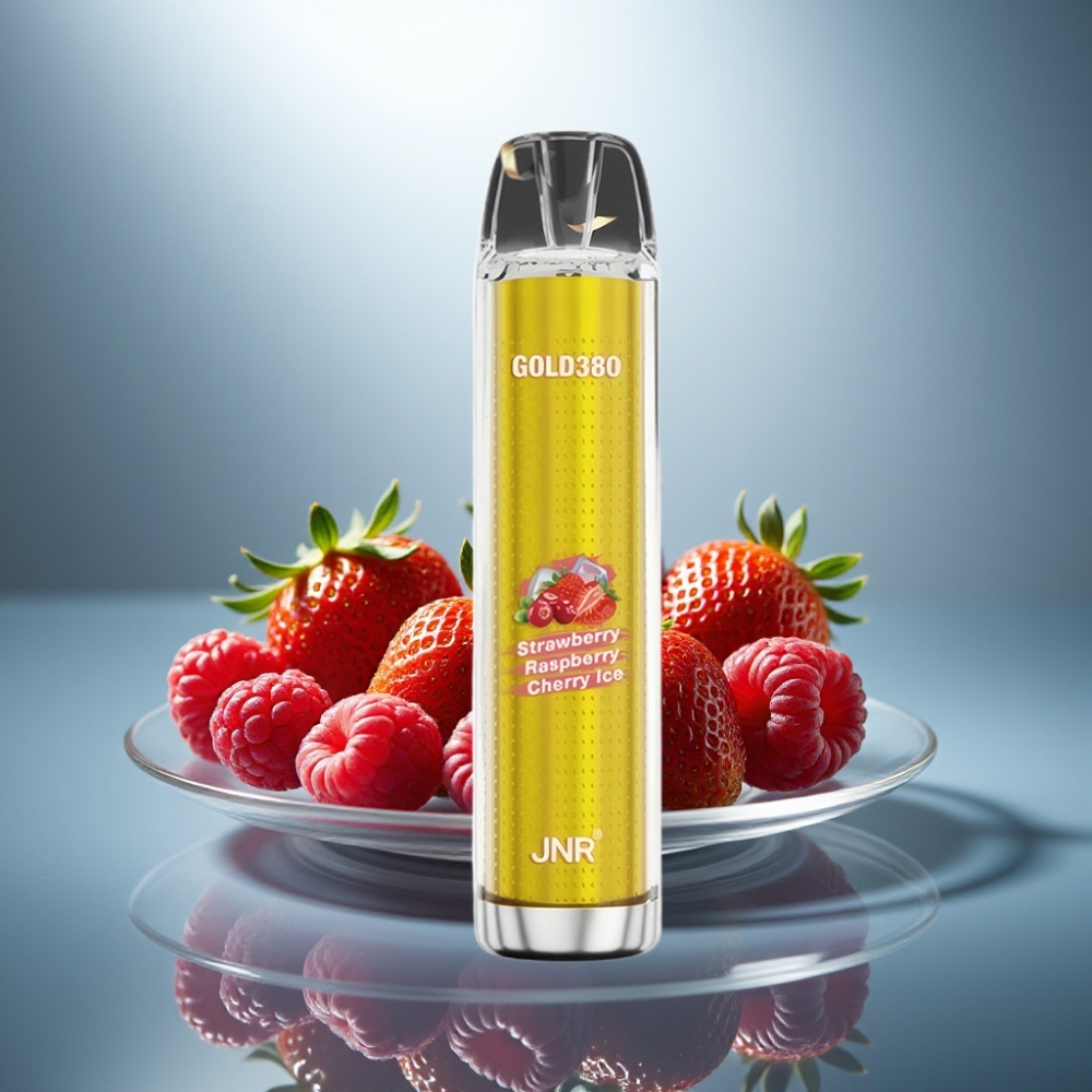 JNR Glod380 6000 Puffs Disposable Vape Strawberry Raspberry 1500mAh 13ml
