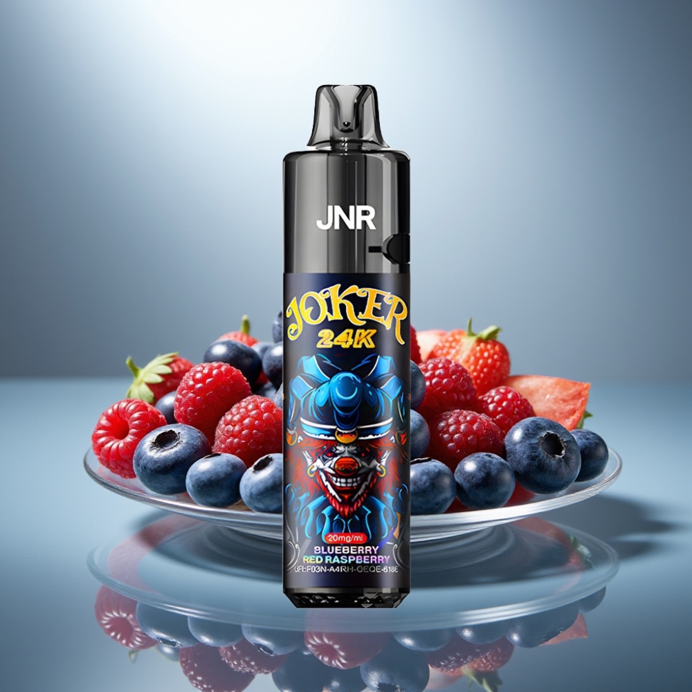 JNR Joker 24K Puffs Disposable Vape Blueberry Red Raspberry 2+10ml 800mAh Type-C