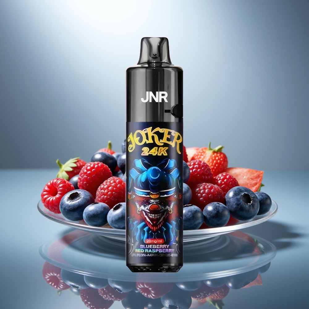 JNR Joker 24K Puffs Disposable Vape Blueberry Red Raspberry 2+10ml 800mAh Type-C