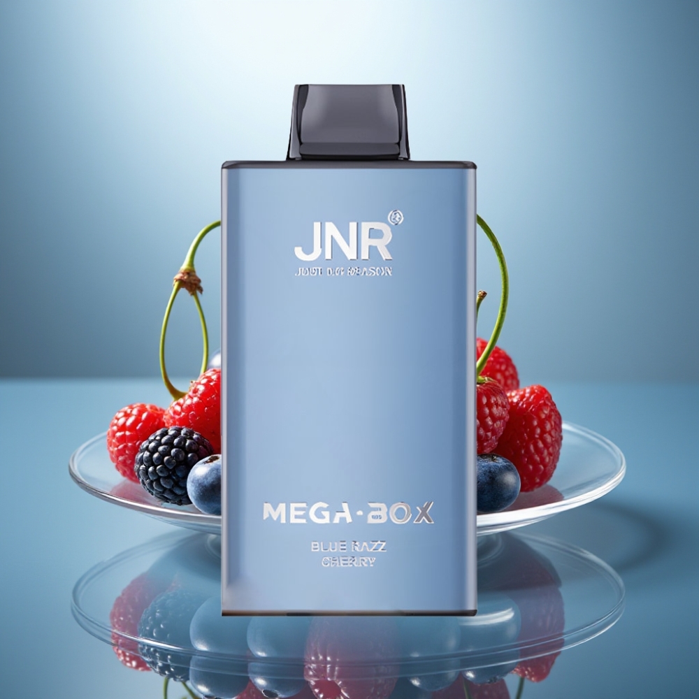 JNR Mega Box 25000 Puffs Disposable Vape Blue Razz Cherry 30ml 850mAh Dual Mesh