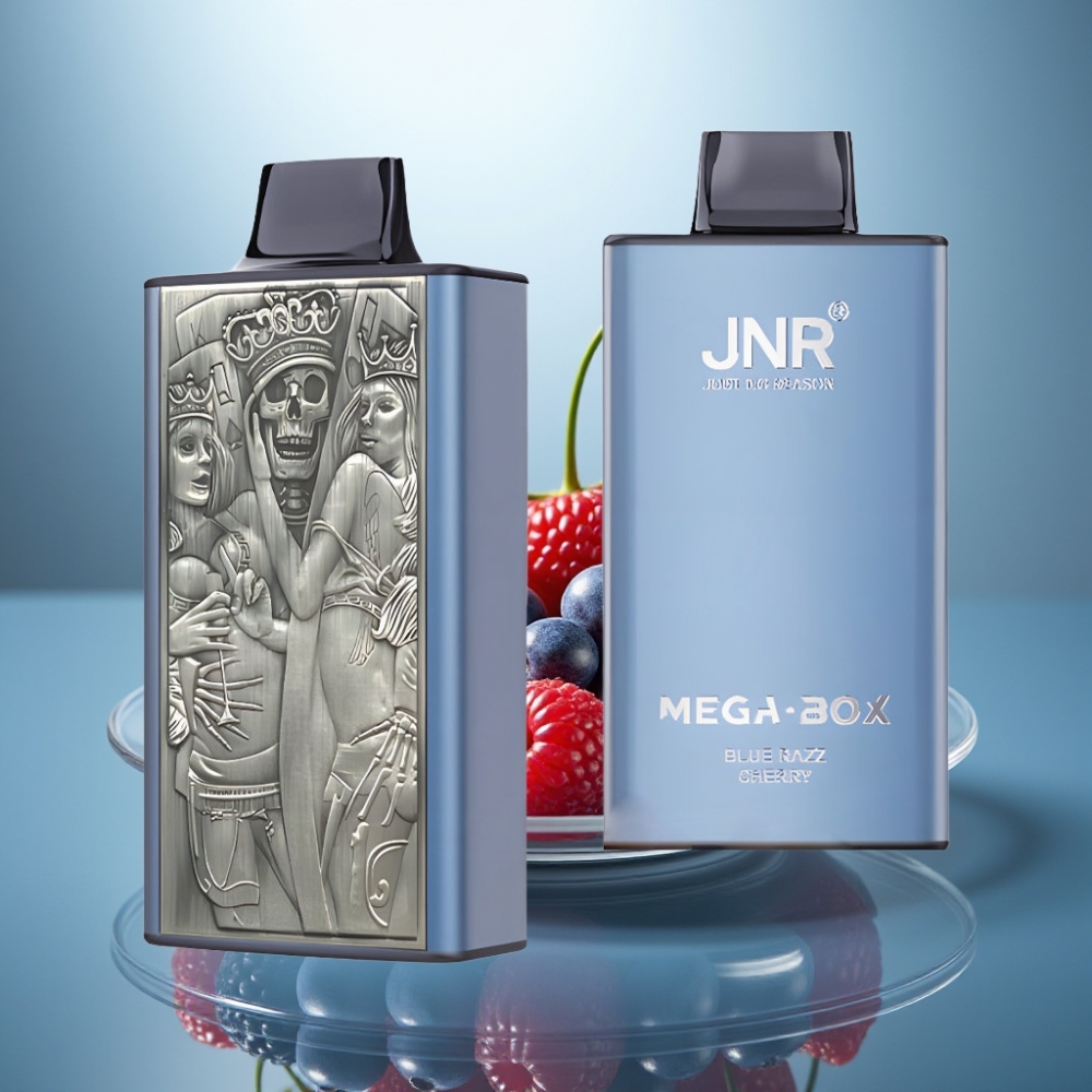 JNR Mega Box 25000 Puffs Disposable Vape Blue Razz Cherry 30ml 850mAh Dual Mesh