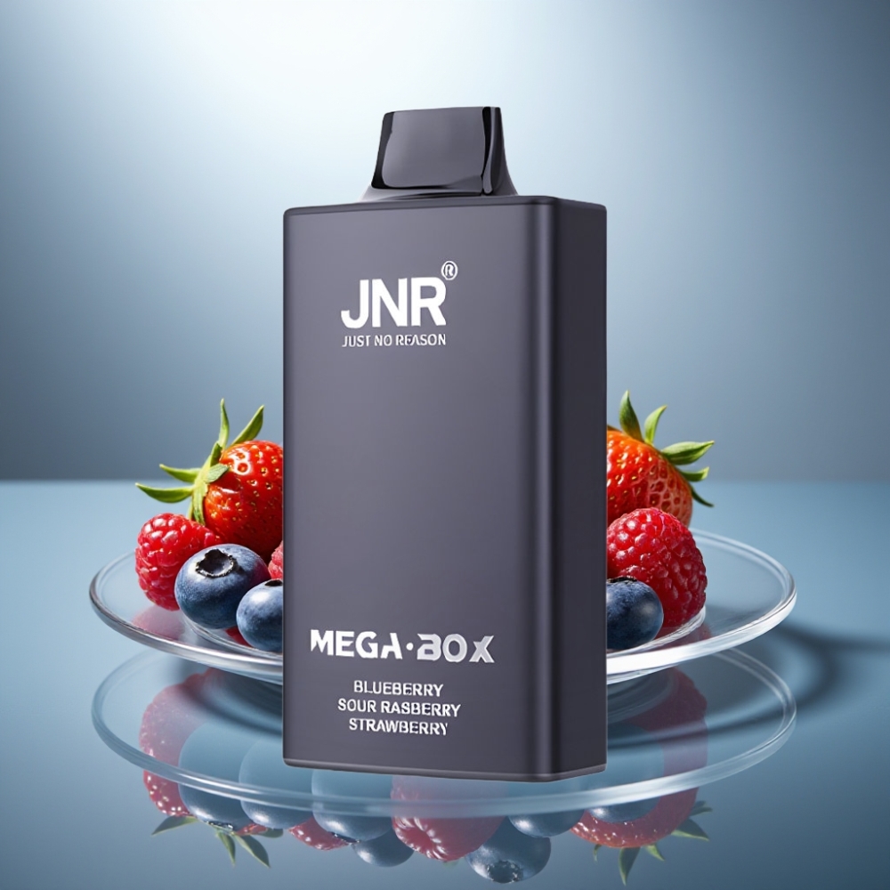 JNR Mega Box 25000 Puffs Disposable Vape Blueberry Sour Raspberry Strawberry 30ml 850mAh Dual Mesh