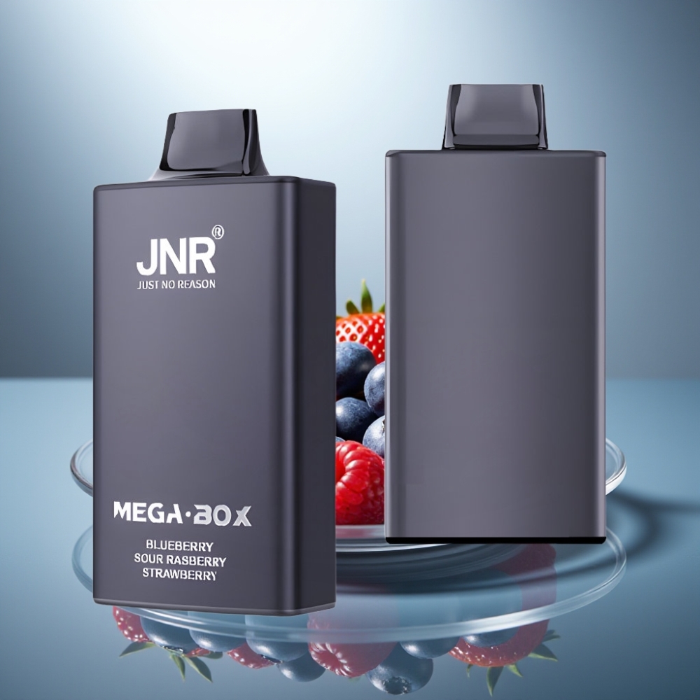 JNR Mega Box 25000 Puffs Disposable Vape Blueberry Sour Raspberry Strawberry 30ml 850mAh Dual Mesh