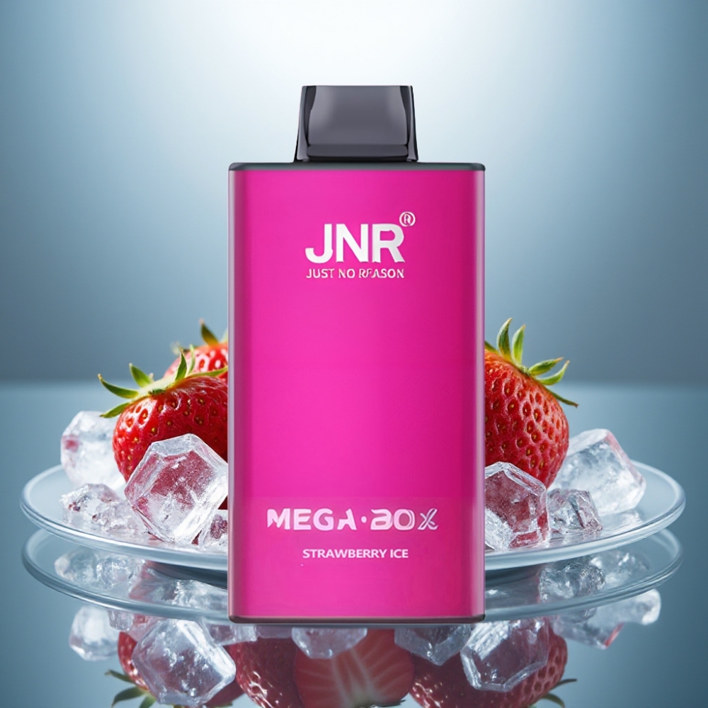 JNR Mega Box 25000 Puffs Disposable Vape Strawberry Ice 30ml 850mAh Dual Mesh