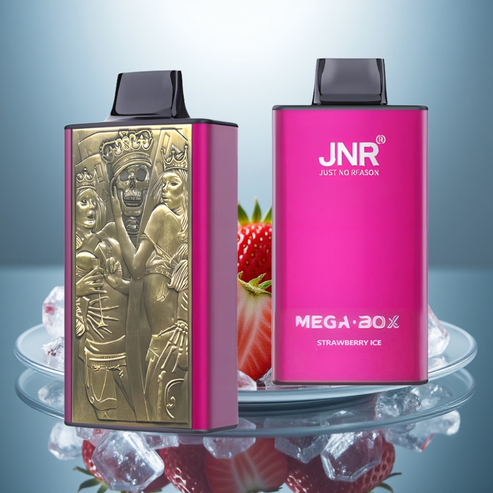 JNR Mega Box 25000 Puffs Disposable Vape Strawberry Ice 30ml 850mAh Dual Mesh