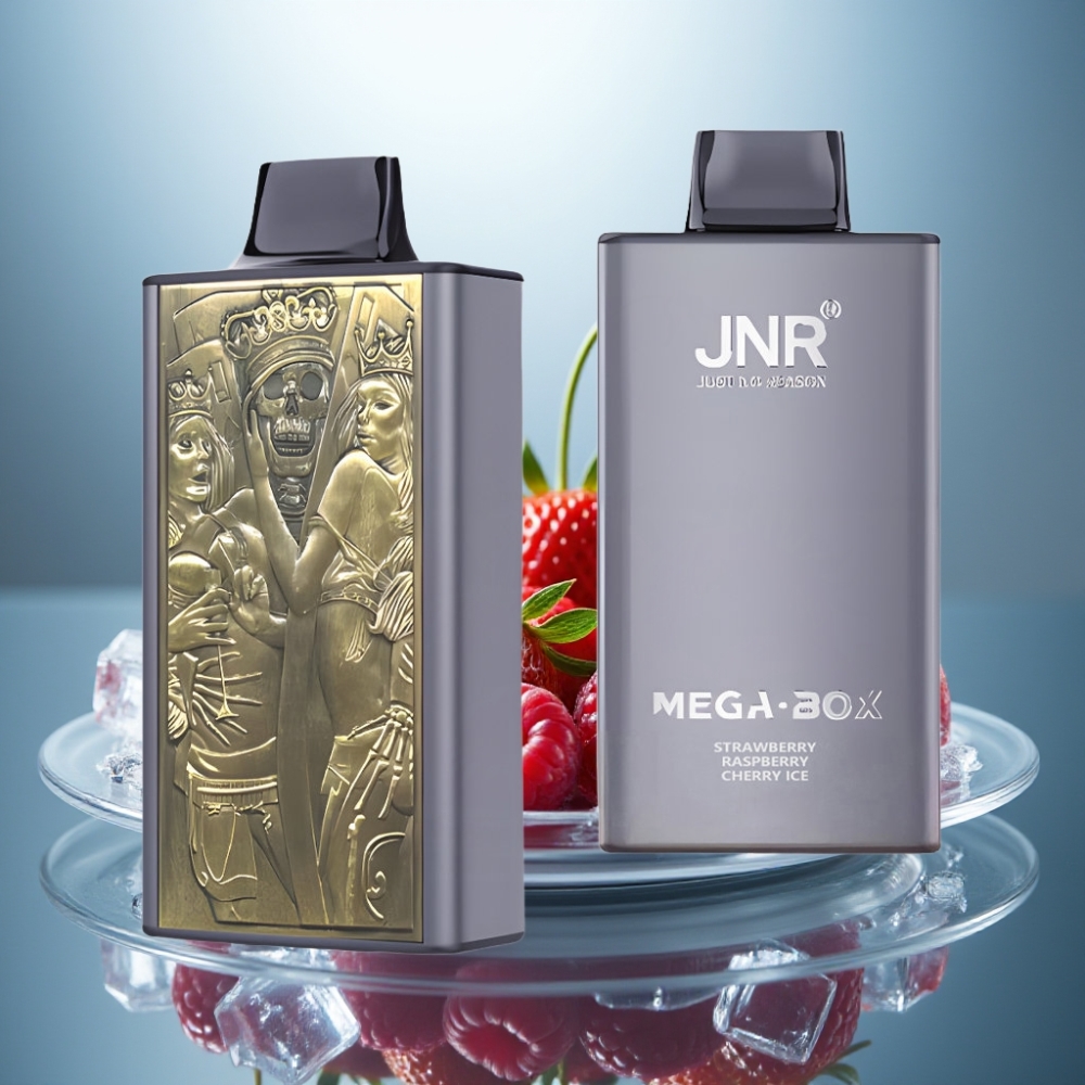 JNR Mega Box 25000 Puffs Disposable Vape Strawberry Raspberry Cherry Ice 30ml 850mAh Dual Mesh