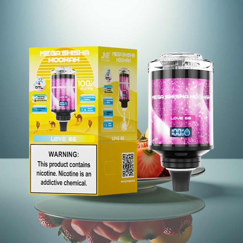 JNR Mega Shisha Hookah 100K 60mL 2200mAh Love 66