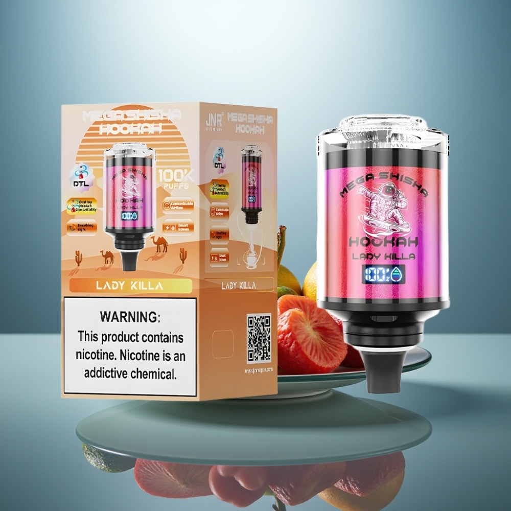 JNR Mega Shisha Hookah 100K 60ml 2200mAh Lady Killa